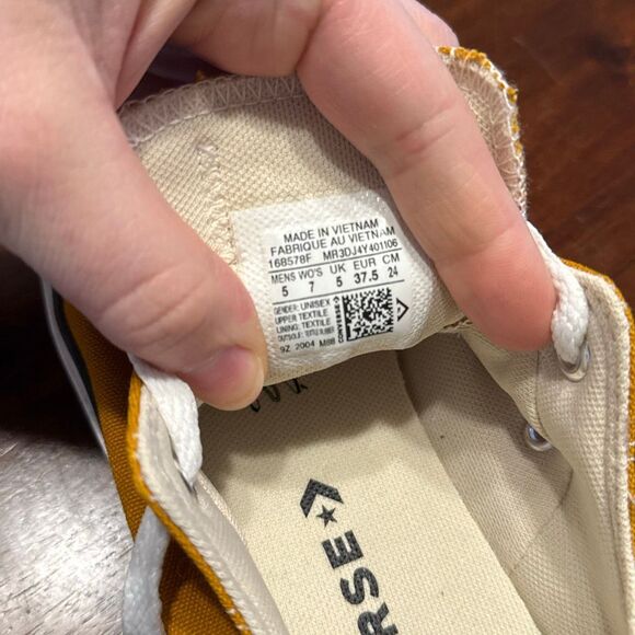 Converse Chuck Taylor All Star Mustard Yellow Women’s US 7 Men’s 5 EU 37.5 - Picture 8 of 8